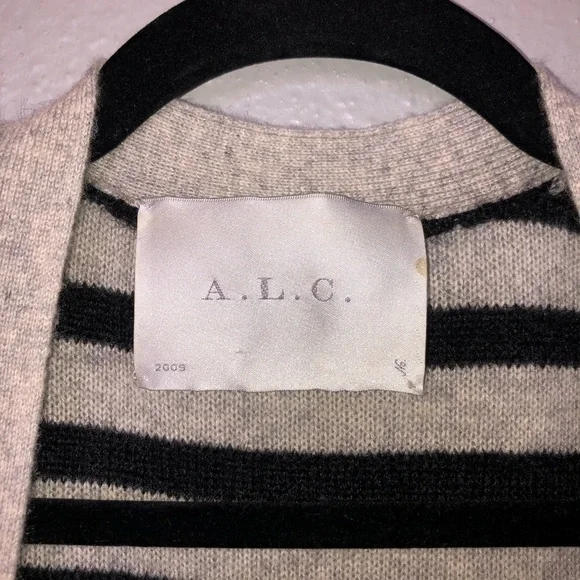 ALC Distressed Cashmere/Mohair Oversized Cardigan - Picture 8 of 9
